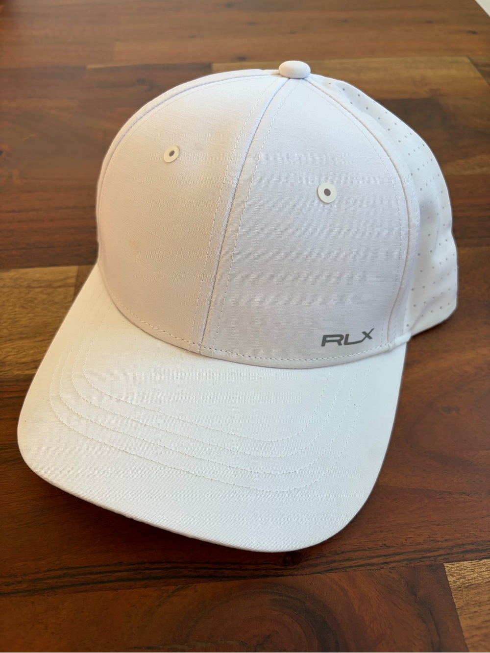 RLX Ralph Lauren White Performance Baseball Cap- Women’s